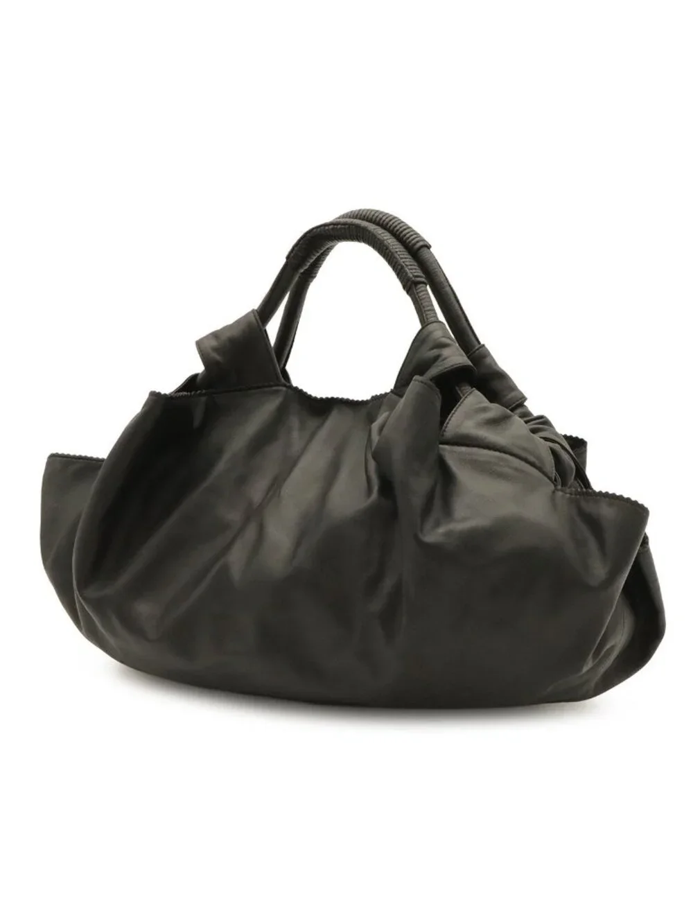 Loewe Anagram Nappa Aire Handbag Leather Black Gold